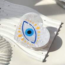 1pc Evil Eye Hair Claw Hairpin For Women, Protective Charm Hair Accessories With Mystical Eye Print, Non-Slip Clips For Girls Teens Summer Hair Jaw Clip Hair Clamps Hair Clutch Hair Catcher Clip, Claw Clip Fall Winter Hair Clip For Vacation Outfits Woman - 彩色 - 查看 14