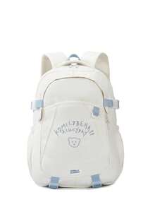 Ba lô mới về, kiểu dáng Ins, thêu chữ, ba lô du lịch đa năng, phù hợp cho học sinh trung học. - Nhiều màu - Xem 15