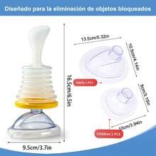 Dispositivo Emergencia Anti Asfixia Rescate Atragantamiento,1 dispositivo de rescate por asfixia para niños y adultos, que puede eliminar eficazmente líquidos y objetos extraños que causan dificultades respiratorias,Atragantamiento Dispositivo Emergencia Anti Asfixia Rescate - amarillo - Ver 3