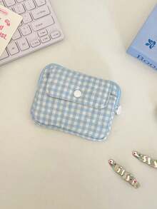 Tas Penyimpanan Kamera CCD Motif Kotak-kotak Quilted Bergaya, Tas Pelindung Kamera, Tas Pembawa Kamera Digital, Tas Kamera, Tas Pengisi Daya, Tempat Kartu, Dompet Koin - MultiWarna - View 14
