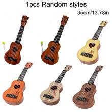 Tecforood Gitar Mainan Ukulele Mini Portabel untuk Pemula, Instrumen Ukulele Kecil Ringan dengan Desain Serat Kayu Realistis, Mainan Latihan Ritme dan Pembelajaran Musik yang Mudah, Gitar Kompak untuk di Rumah, Kelas, Perjalanan, Bermain di Luar Ruangan, Hadiah Kembali ke Sekolah, Ulang Tahun, Natal - MultiWarna - View 14