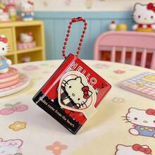 Miniso Sổ tay mini Hello Kitty thuộc bộ sưu tập Anrio Characters, 96 trang, dung lượng lớn, thiết kế khóa 3D dễ thương, hai kiểu kẻ caro đen trắng/hình trái tim tùy chọn, sổ tay mini bỏ túi tiện dụng, sổ ghi nhớ chất lượng cao dành cho nữ sinh, sổ tay ghi chép hàng ngày cho học sinh (1 chiếc) - HELLO KITTY1 - Xem 3