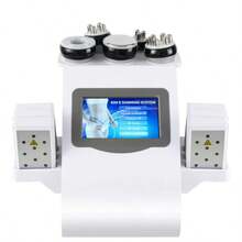 Máquina de cavitación ultrasónica de 6 en 1 con 40 kHz de frecuencia, masajeador corporal por vibración, máquina de adelgazamiento con carro, vacío, radiofrecuencia, liposucción y láser - BFV766IN1T - Ver 3