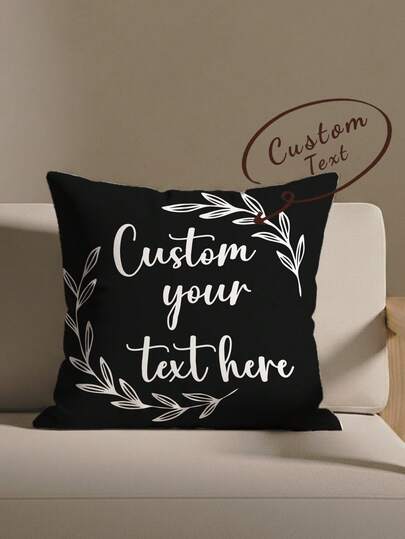 1 chiếc vỏ gối trang trí hai mặt in chữ theo yêu cầu, thích hợp làm quà tặng Ngày của Mẹ/Ngày của Cha/Lễ Tạ ơn/Ngày Nhà giáo, một món quà tuyệt vời cho gia đình và bạn bè.