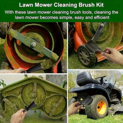 重型金属草坪割草机刀片清洁铲，升级高效清洁设计；草坪割草机维护配件，适用于园艺、除草、挖掘、移植和种植。