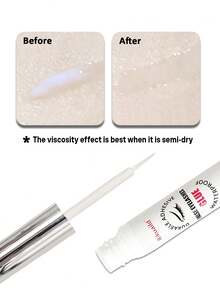 Rikuaild 1pc 5ml Waterproof Extra Strong False Eyelash Glue, White Transparent, Eyelash Extension Adhesive, Gentle & Quick Drying Lash Glue - Multicolor - View 3