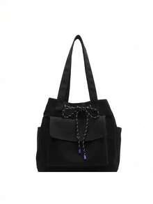 Versatile Casual Large Capacity Tote Bag For Women - Black - View 4