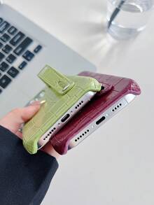 Ốp điện thoại da giả cá sấu cao cấp đính đá 3D hình chữ cái, tên cá nhân hóa, ốp điện thoại đôi chống bám vân tay tối giản, quà tặng ngày Valentine, quà sinh nhật, quà tặng ngày lễ, quà tặng cho nam và nữ, quà tặng cá nhân hóa. - Hồng - Xem 9