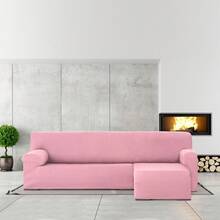 Kiva Universal And Versatile Short Arm Right Chaise Lounge Sofa Cover – Pink Chaise Lounge Sofa Cover, Easy To Fit Protector For Backrest, Seat And Arms - Pink Aqua - View 5