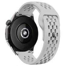 22mm 20mm 運動矽膠錶帶，相容 Forerunner Vivoactive Music 手錶，相容 Watch GT6/Pro/TG5/GT3/GT4，相容 Galaxy Watch 7 6 5 4 Classic，相容 Watch S3 S5 S4/Sports/Watch 5 Active/5 Lite，替換錶帶 - 淺灰色 - 查看 9