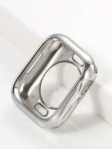 适用于 Series 11/10/SE/9/8/7/6/5/4/3/2/1 的柔软电镀 TPU 边框保护壳，支持触控屏幕，轻薄防刮，全方位保护，纤薄防震，亮面边框，柔韧耐用。 - 鏤空 - 查看 32