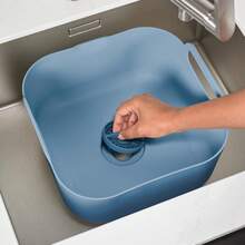 Washing Up Bowl - Kitchen Dish Wash & Drain - Large Carry Handles - Integrated Plug - Useful Pour Spout - 9 Litres Capacity - mặc định - Xem 6