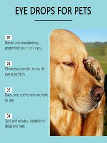 Pet Eye Care Liquid, Eye Area Tear Stain Cleansing & Care Solution For Cats And Dogs - Multicolor - View 5