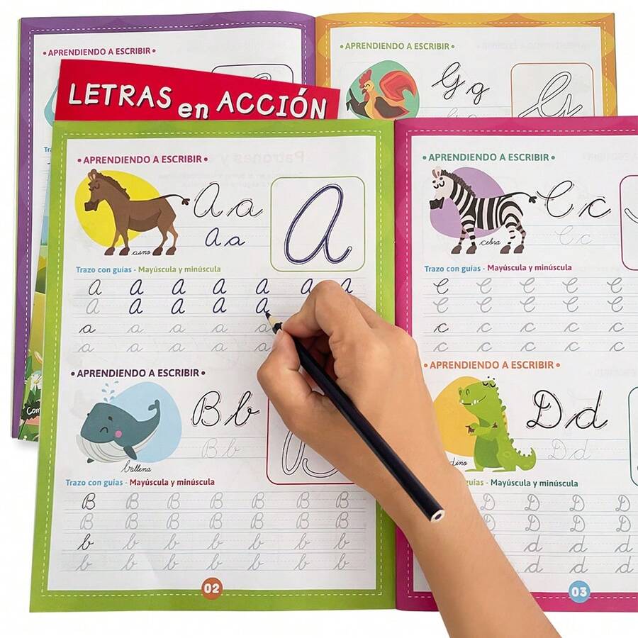 Lachilly Spanish Alphabet Handwriting Practice Notebook, Activity Worksheet, Spanish Alphabet Tracing Book, Language Development