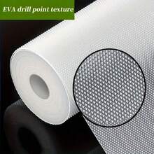 1 Roll Waterproof Anti-Moisture Drawer Liner, Suitable For Kitchen Counters, Wardrobes, Special Paper Shoe Cabinet Liner, Waterproof Anti-Moisture EVA Cabinet Liner For Kitchen, Refrigerator, Wardrobe, Non-Slip And Trimmable - Transparent Diamond Pattern - View 2