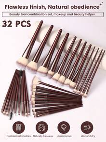 Bộ trang điểm chuyên nghiệp 42 món đa năng bao gồm cọ trang điểm nền, má hồng, phấn mắt, bông mút trang điểm, băng đô, băng đeo cổ tay, dụng cụ vệ sinh cọ, cọ rửa mũi, dụng cụ chăm sóc da mặt bằng silicon, bộ quà tặng làm đẹp du lịch hoàn chỉnh dành cho phụ nữ. - Màu Đỏ Sâu - Xem 12