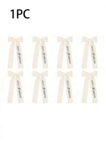 1/2/3 chiếc ruy băng trang trí chai sâm panh bằng polyester, nơ trắng dùng để gói quà, thích hợp cho lễ cưới, tiệc sinh nhật và các dịp khác, cần người dùng tự thắt nơ. - nhiều màu - Xem 10