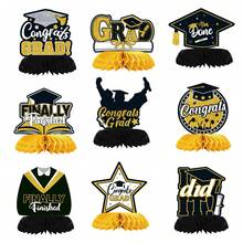 9pcs 2026 Graduation Season Honeycomb Decorations For Graduation Parties, Honeycomb Ball Table Centers And Classroom Desks, Graduate Theme - View 11