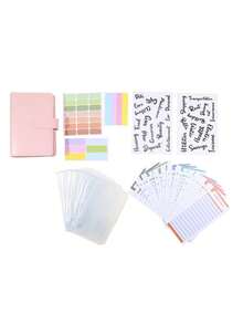 A6 Zipper Budget Notebook, Cash Envelopes For Budgeting, Cash Storage Box, Random Style For Women Card Wallet Small Wallet - Multicolor - View 12