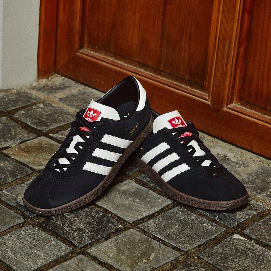 Giày trượt ván cổ điển Adidas STADT "T-Toe" đế thấp - màu đen - Xem 1