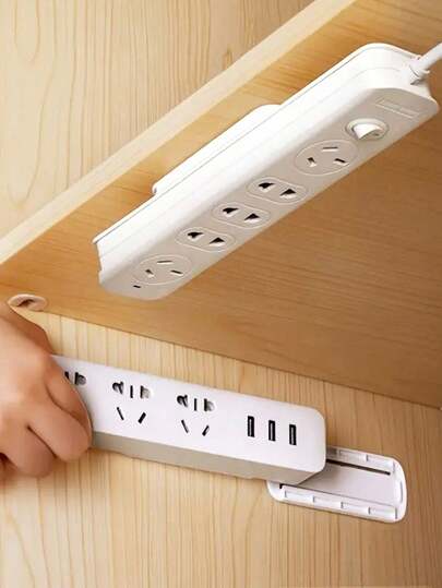 10pcs Wall Mount Power Outlet Holder Hooks - Hanging Outlet Storage Organizer Rack - Space Saving Storage Rack - Suitable For Kitchen, Bedroom, Bathroom, Office, Desk, Entryway, Home - Ideal For Home Organization