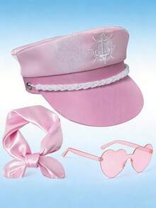 Mũ thủy thủ màu hồng hải quân, bộ trang phục cosplay và dự tiệc Halloween. - Hồng - Xem 2