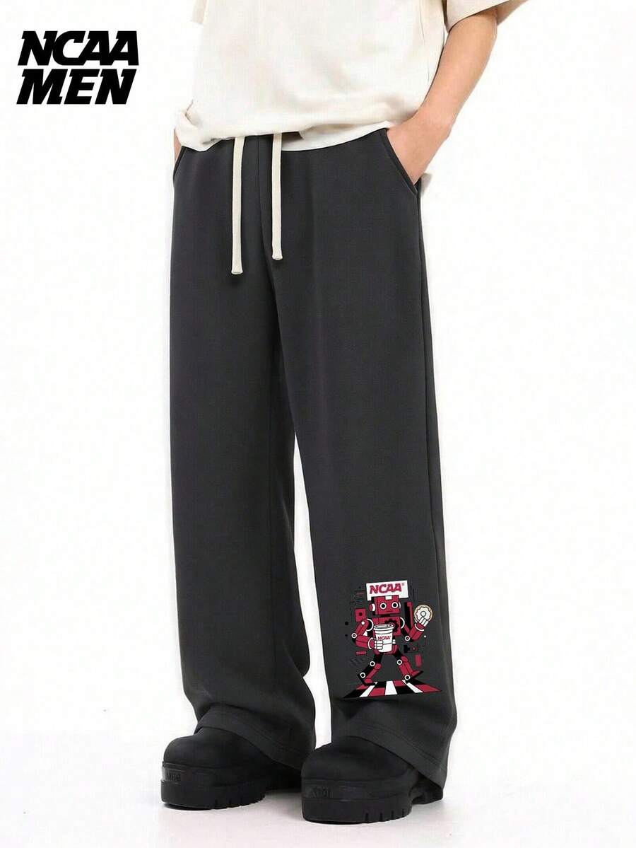 情侣装，男女通用宽松直筒运动裤，休闲运动裤，情侣裤，适合男友、女友、丈夫、妻子，周年纪念礼物，春季、夏季、秋季，四季皆宜 - 深灰色 - 查看 1