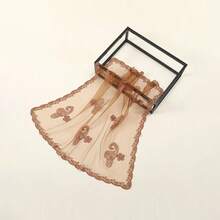 1pc Brown Embroidered Bandana, Square Paisley Print Scarf For Hair & Neck, Cotton Head Wrap Scarf For Party & Festival - màu nâu - Xem 4