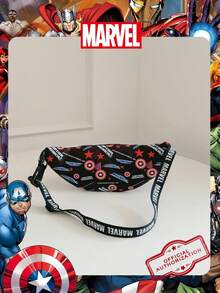 Marvel 1个漫威官方授权图案腰包，多功能斜挎包，男童休闲单肩包，轻便可调节肩带胸包，卡通零钱包，臀包，适合男孩、年轻粉丝、学生，完美适用于日常上学、户外玩耍、主题公园游玩、假日旅行、运动。 - 彩色 - 查看 10