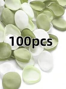 100/200片薰衣草紫、粉色、酪梨綠、奶油白人造絲綢玫瑰花瓣，紫色、白色、紅色人造玫瑰花瓣，適用於婚禮花籃、婚禮走道、新娘禮物、派對桌面裝飾、婚禮裝飾 - 100pcs - 查看 8