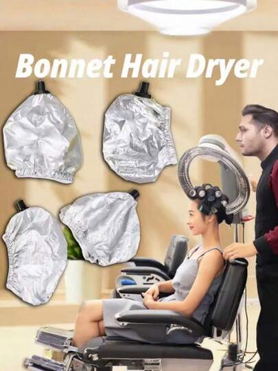 1个美发蒸汽罩替换零件配件，带加热防水盖，适用于深层头发护理蒸汽美发，带接口