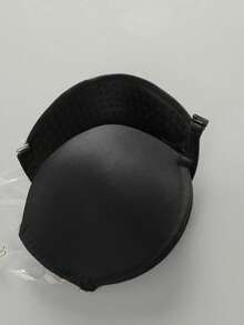 2pcs Women's Solid Color Bras, With Straps And Strapless, Non-Padded Cups - Black - View 5