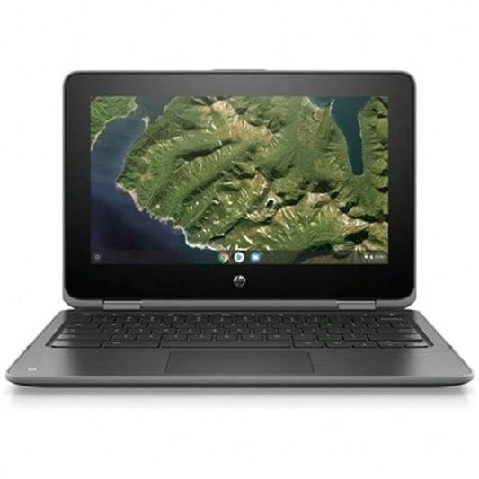 Scratch And Dent Refurbished - HP Chromebook X360 G2 EE 2in1 11.6" 4GB 32GB SSD Celeron N4000 1.1GHz ChromeOS, Gray - Xem 1