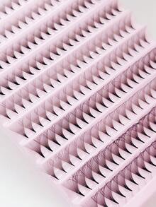 200片预制扇形睫毛嫁接片，10D/20D粗细，0.07mm D/C卷度，8-15mm睫毛，中杆预制扇形浓密卷翘睫毛嫁接片 - C - 查看 4