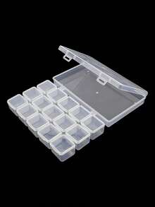 Hộp đựng trang sức móng tay 1 chiếc với 30/15 ngăn nhỏ, hộp đựng trang sức, hộp đựng phụ kiện DIY, hộp đựng trang sức móng tay, hộp đựng đa chức năng, thích hợp cho nghệ sĩ làm móng, chuyên viên nối mi, hộp đựng đồ trang điểm. - Bộ - Xem 7