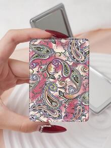 1 chiếc gương trang điểm họa tiết hoa văn Bohemian cổ điển, có thể gập lại, nhẹ, nhỏ gọn, tiện dụng, chất liệu da PU bền, phù hợp cho nhiều dịp, thiết kế họa tiết Paisley cổ điển, cấu trúc gập tinh tế, chắc chắn và chống sốc, dễ dàng mang theo. - Nhiều màu - Xem 10