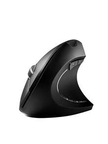 Ratón inalámbrico vertical ergonómico, ángulo de agarre natural de 57°, anti-mano de ratón, receptor USB para escritorio y portátil, 6 botones, DPI ajustable, diseño para diestros, iluminación RGB, adecuado para jugadores de PC y trabajadores de oficina, agarre cómodo reduce el dolor de muñeca (batería no incluida) - Ver 8