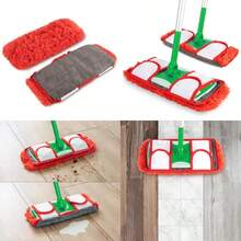 Reversible Double Sided  Compatible Mop Head Microfiber Replacement Pads Dust And Floor Mop For Wet And Dry Cleaning Set Of 2 - như hình - Xem 1