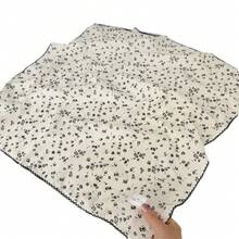 Women Bandana & Square Scarves - Creamy Yellow Cartoon Heart - View 12