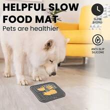 1/2PCS Square Dog Lick Mat, Silicone Slow Feeder Mat Dog Food Mat With Suction Cups, Dog Training Mat - Multicolor - View 3