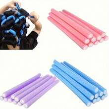 20pcs Flexible Heatless Hair Rollers - Soft Foam Twist Curl Rods For DIY Styling, Random Colors - Multicolor - View 3
