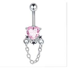 1 chiếc khuyên rốn 14G cho nữ, khuyên rốn đính đá CZ, khuyên rốn hình bướm mới, trang sức xỏ khuyên 10MM - Nhiều màu - Xem 15