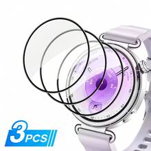 Shockproof Watch Screen Protector 3pcs Screen Protector Set Compatible With Huawei Watch GT 6 Pro 46mm/41mm 3D Curved Design Ultra-Clear Full Coverage (Non-Glass Material) Mother's Day Gift - For GT6 41mm - View 2