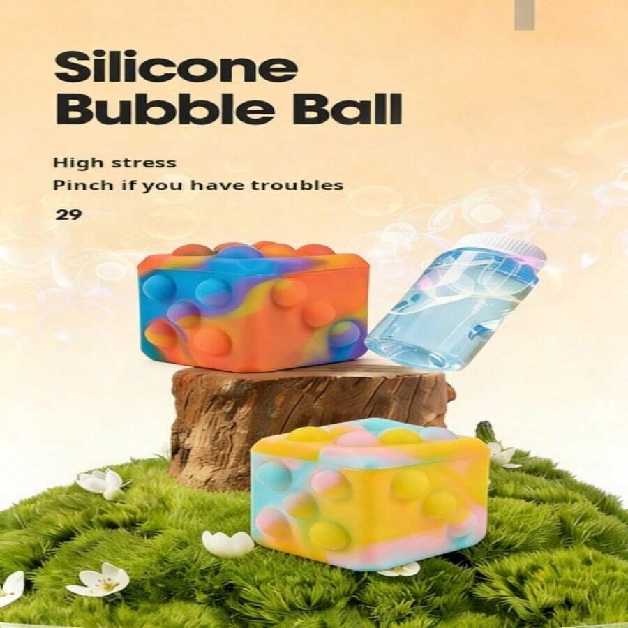 挤压玩具老鼠先锋3D减压硅胶泡泡指尖球 - 彩色 - 查看 1