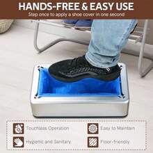 MYFULLY Dispensador automático de cubierta de zapatos con 100 fundas desechables para zapatos máquina de cubierta de zapatos manos libres que se adapta a la mayoría de tamaños de zapatos ideal para - como en la foto - Ver 2