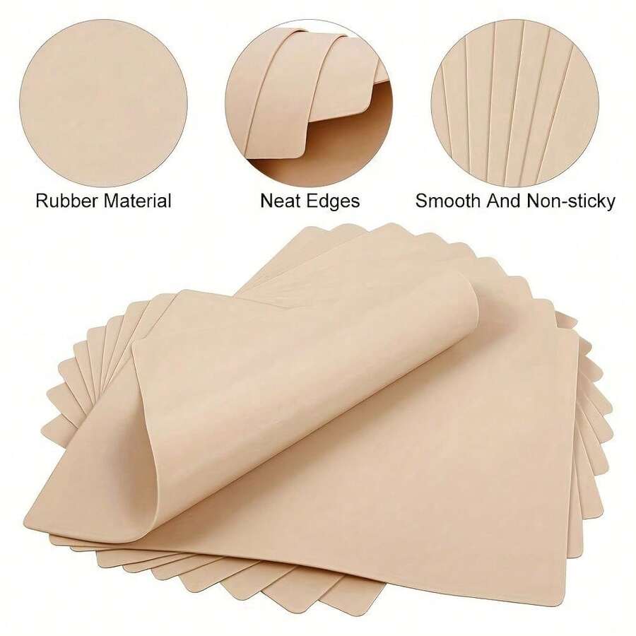 3pcs Blank Synthetic Leather Tattoo Practice Skin Pads, Suitable As Practice Tools For Permanent Makeup Tattoo Beginners - Multicolor - View 1