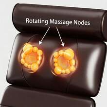 HanTai Complete Set Of Large Gray Full-Body Heating Massager Featuring Two Styles Of Velvet Fabric, Including A Neck And Foot Device Along With A Massage Headrest, Lumbar Mat, Timer, And A Comfortable, Durable Design With A Non-Slip Base - US A Type Plug(110-127V) - View 7