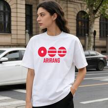 K POP BTSS BBTS Light Soft Cotton T-Shirt, Breathable Fit Men Women Everyday - trắng - Xem 2