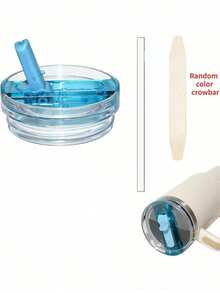 Bình giữ nhiệt 30/40oz có nắp lật tháo rời kèm ống hút, nắp chống rò rỉ, nắp tương thích. - Nhiều màu - Xem 17