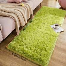 1pc Soft Modern Indoor/Outdoor Plush Carpet, Available In Pink/Grass Green/Camel, Suitable For Bedroom, Living Room, Dorm, Room Decor, Non-Slip Polyester Material, Comfortable Room Decor Rug - Multicolor - View 20